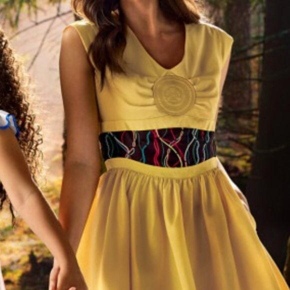 Disney Parks Dress Shop C-3PO Golden Star Wars Fit & Flare Cosplay Dress - Picture 8 of 8